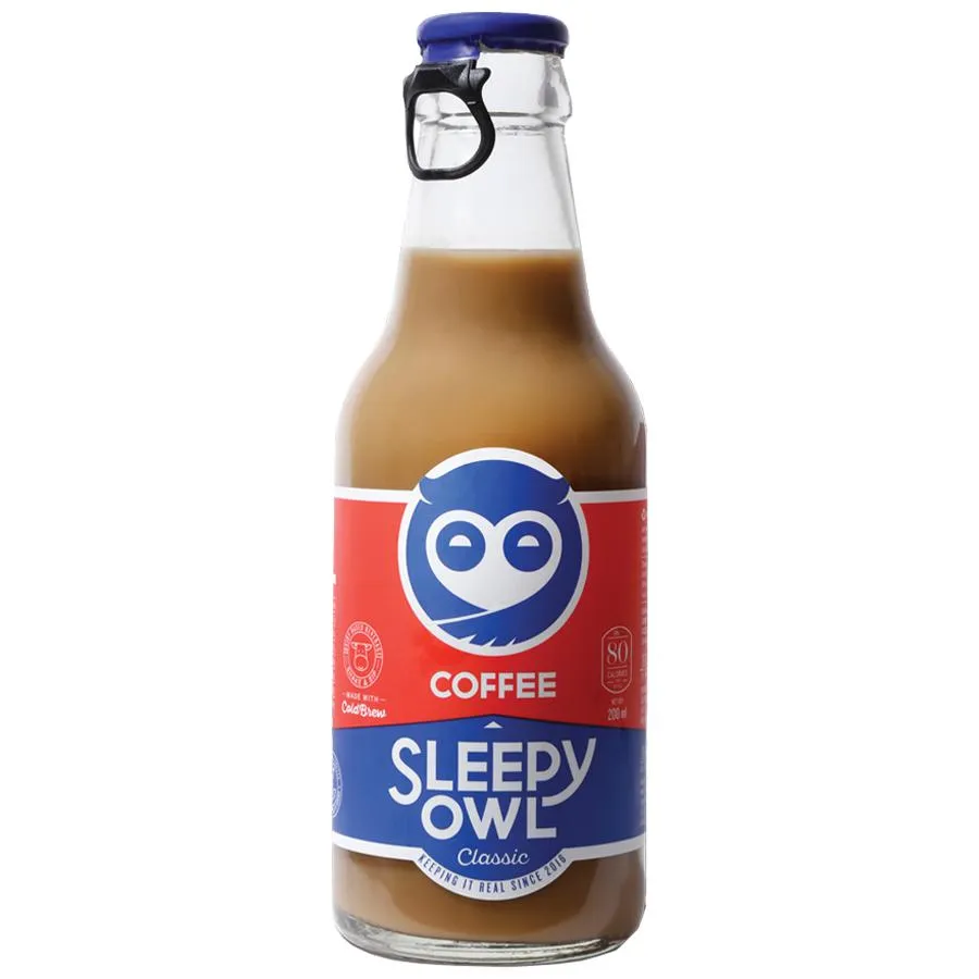 Sleepy Owl Classic Iced Coffee - Made With Cold Brew, 200 ml Bottle-2.webp